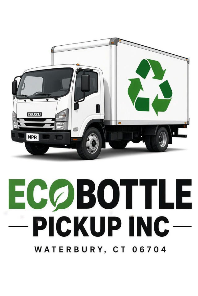 Ecobottle Pickup Inc logo with recycling truck