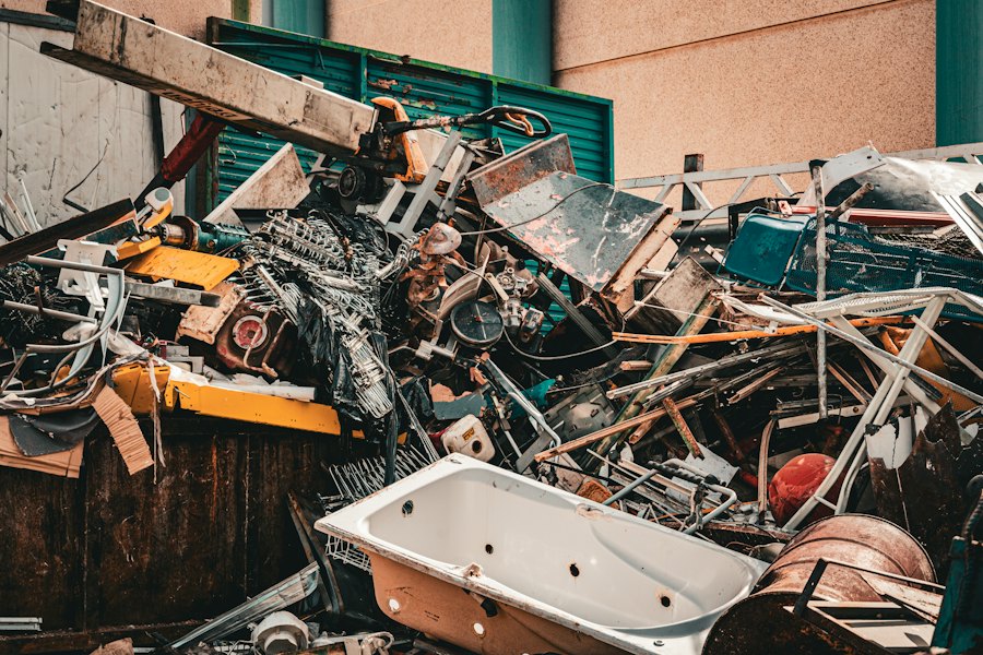 Pile of scrap metal